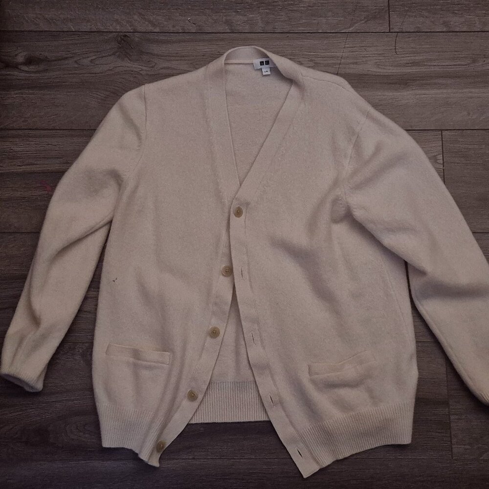 Oversized White Cardigan